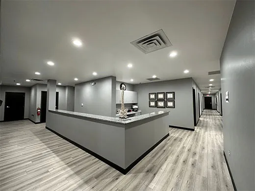 Front desk view of our pain management clinic.